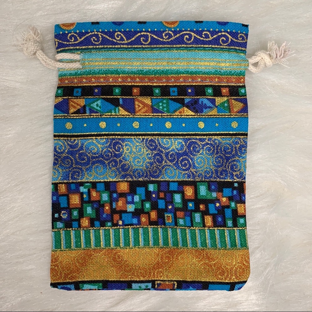 10 Aztec Print Cotton Jewelry/Gift Pouches: 4x5.5 - Picture 8 of 14